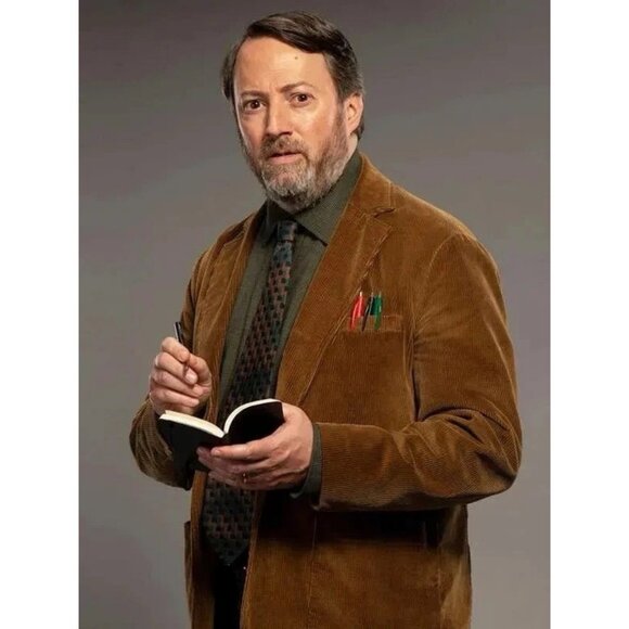 New Men Abbott Elementary Rust Big & Tall Corduroy Blazer Jacket Size 3XLT - Picture 3 of 4